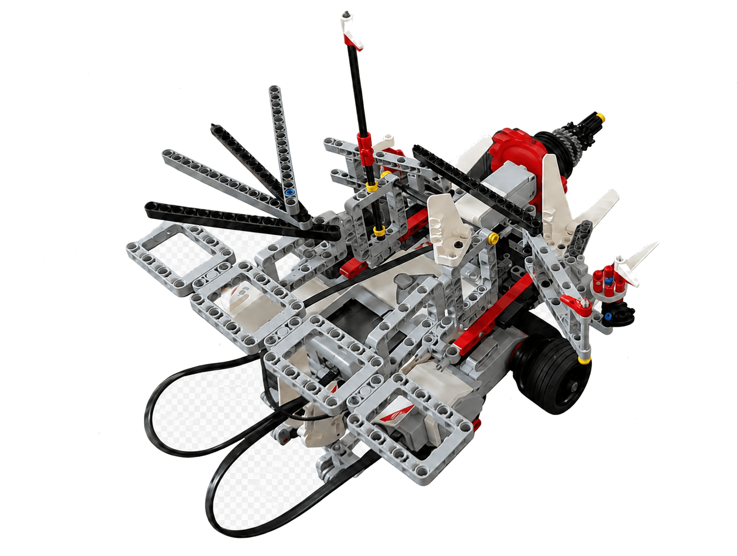 Robot sumo zbudowany z klocków LEGO